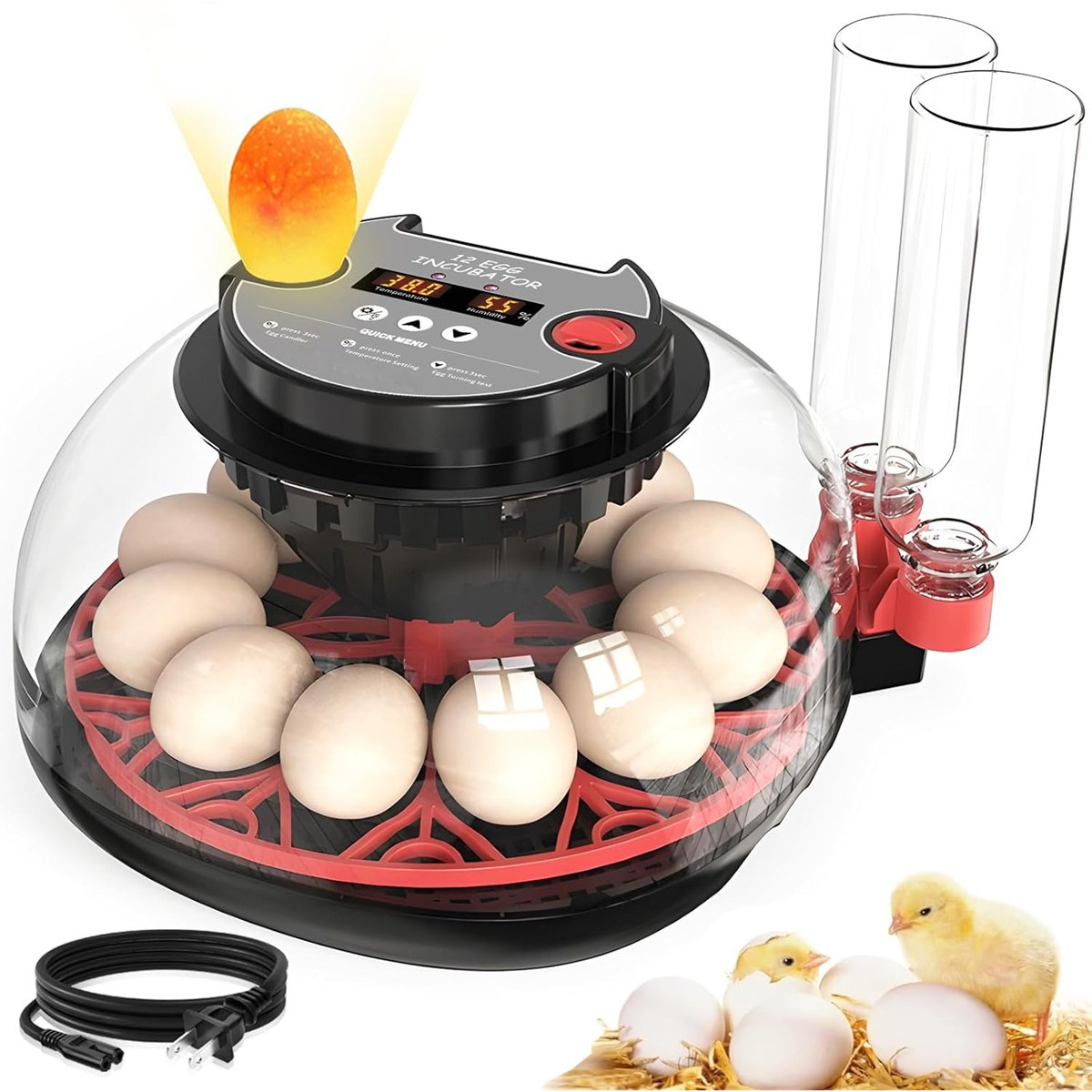 Poultry Incubator - Inkubator na 12 jaj z automatycznym