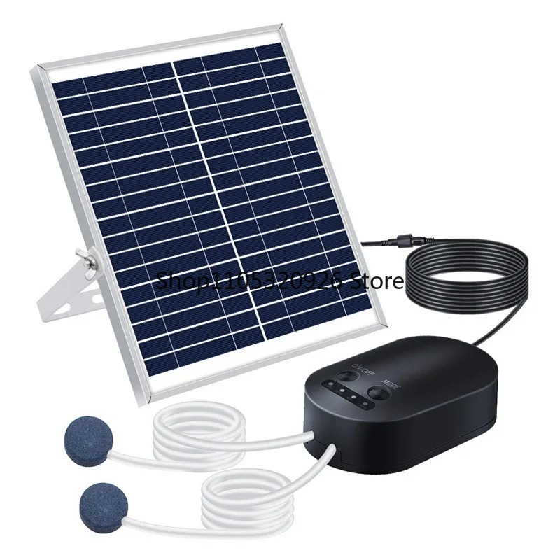Fish Pond Aerator - Pompa powietrza solarna 15W z wężykami,