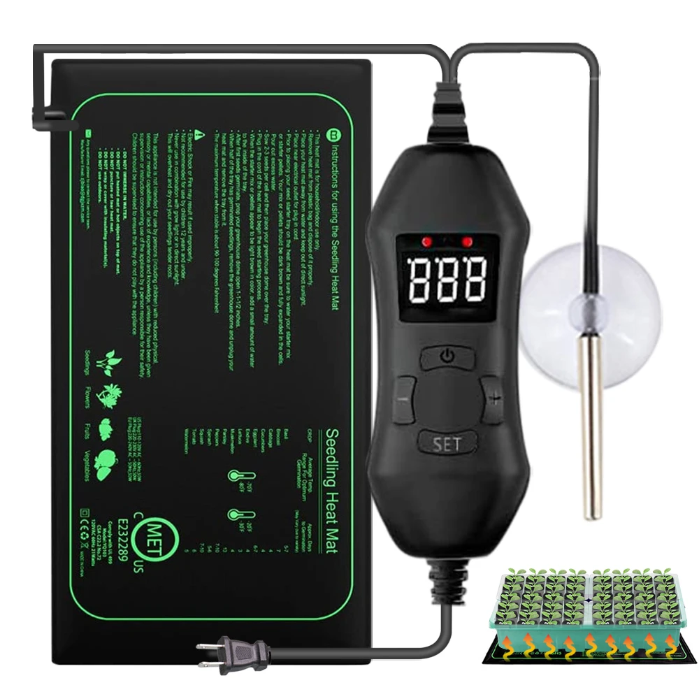 Seedling Heat Mat - 50W UE-USA/UK/AU regulowany termostat sadzonka mata