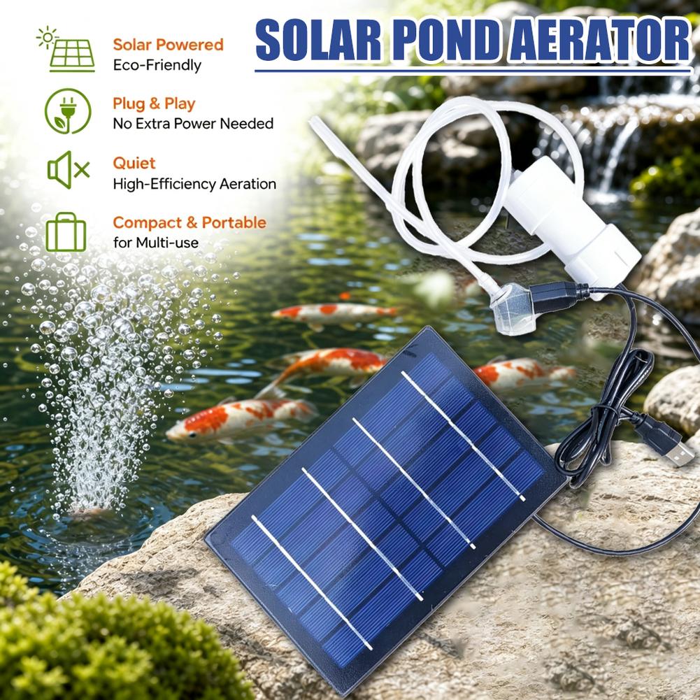 Solarna pompa powietrza do akw – Fish Pond Aerator recenzja i cena