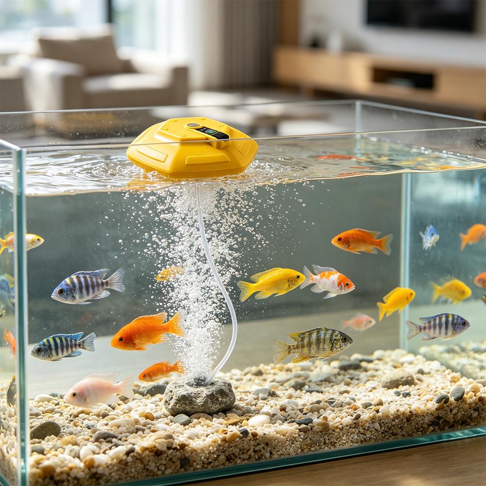 Bezprzewodowa, ładowalna pompa – Fish Pond Aerator recenzja i cena