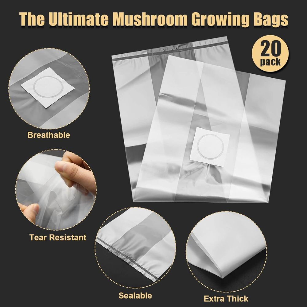 Worki do hodowli grzybów, 20 s – Mushroom Spawn Bag recenzja i cena